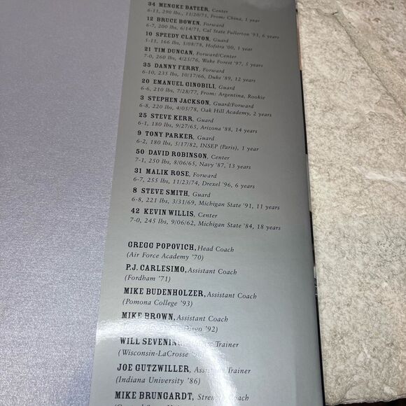 The Legend Continues San Antonio Spurs 2003 Official NBA Finals Retrospective - Picture 11 of 12